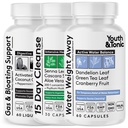 Youth & Tonic 3X Bloating Pills for Puffiness, Water Debloat, Smoach, Gut & Colon Cleanse Detox 