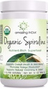 Hämmästyttävä Intia Organic Spirulina Powder (Non-GMO) 16 oz (454 gm) - Tukee solujen uudistumista, immuuniterveyttä, detoksifikaatiota ja yleistä terveyttä