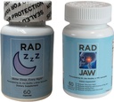Rad ZZZ Rad Jaw Bundle Natural Rest Aid ja TMJ Relief Supplement, Alleviate Jaw Pain, vähentää hampaiden jauhamista ja klenching, kehittänyt hammaslääkäri, Valmistettu Yhdysvalloissa