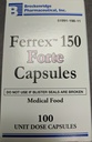 Ferrex 150 Forte-kapselit - 100 kappaleen läpipainopakkaus