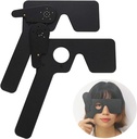 2 Pack silmälääkärien, optometristien ja ortoptistien silmätenttityökalu (musta)