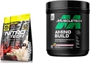MuscleTech Nitro-Tech Whey Protein Powder Isolate & Peptides ... Proteiini + Creatine for Muscle Gain & BCAA Aminohapot + Electrolyte Powder Amino Build 7g of BCAAs + Elektrolytes Support