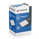 Jaettu Steriili Ei-Adherent 2" x 3" Steriilit laastarit ei-adhesive haavojen pukeutuminen, erittäin absorbentti ja ei-stand, kivuton poisto-kytkin, yksilöllisesti kääritty lisäsuoja (laatikko 100)