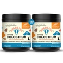 Sandhu's Grass Fed Naudan Colostrum Powder for Humans, Aikuinen 65 Tarjoilut (Pack of 2) Lehmien täydennysosa ... Korkea IgG for Gut Health Immuniteetti ja lihasten Recovery Support ...