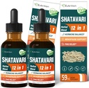 Shatavari Extract Hormoni Harmony Drops naisten Estrogeenitasapaino, punainen Clover, Dong Quai & Black Cohosh täydentää vaihdevuosia helpotusta, PMS tuki w/Wild Jam, Vitex Berry. 4 oz