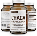 100% Real Wild Chaga Mushroom & Aged Mustavalkosipuli Powder Kapselit ... Antioksidantti ja immuuni tuki täydentää...