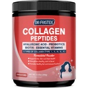 Multi Collagen Peptides Powder with Probiootit - tyyppi I III V X - Hydrolysed Collagen Peptides with Multivitamiinit, Hyaluronic Acid & Biotin - Tuki ihon hiukset nivelet & Gut, 35 Servings