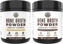 Vasen Coast Performance Vanilla Bone Broth Protein Powder, 16oz + Chocolate Bone Broth Protein Powder 16oz