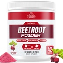 Organic Beet Root Powder - Typpioksidi Super Food Lisäravinteet, Beet Powder Organic High Blood Pressure Lisäravinteet, Beets for High Blood Pressure Support & Heart Health Support