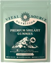 Vital Source Nutrition - Premium Shilajit Gummies - Bone, Brain, Energy & Vitality Support - Himalajan Organic Shilajit - Vegan, Gluteeniton & Halal - Summer Watermelon - 60 Gummies - 30 Servings