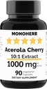 MONOHERB Acerola Cherry Extract 1000 mg - 90 kapselia