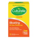 Culturelle Bloating & Gas Defense, Dgestive Enzymes & Probiootit Dgestive Health, 30 kapselia, tukee satunnaisia ruoansulatushäiriöitä