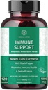 Immuunitukikapselit - Immuniteettituki täydentää 120 kapselia Valmistettu Organic Neem, Tulsi, Amla & Turmeric, parantaa hyvinvointia ja Immuunifunktio.