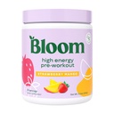 Bloom Nutrition High Energy Pre workout with Beta Alanine, Ginseng and L Tyrosine for Amino Energy, Natural Comfeine Powder from Green Tea Extract, Keto, Sugar Free Drink Mix, Mansikka Mango