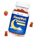 Uni Gummies aikuisille ja lapsille - Sokeriton Melatoniini Gumies 7,5 mg Melatoniini Per Gummy, Magnesium, L-Theanine, B12-vitamiini, kasvissyöjä - Vadelma maku