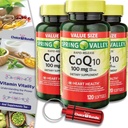 Valitse Bundle Spring Valley Rapid-Release CoQ10 Coenzyme Q10 100 mg Softgels 120 CT 3 kt (360 yhteensä) + Vitamiini opas & pilleriastia (5 tuotetta)!