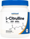 Nutricost Pure L-sitrulliini (Base) Jauhe (600 grammaa)