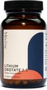 Litium Orotate 2,5 mg elementaalilitiumia, 60 kasviskapselia, ravintolisä, ei-GMO