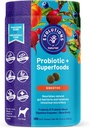 NaturVet Kehitys Probiootti & Superfoods 90ct Soft Chews koirille - Prebiootti & Probiootti Blend, Digestive Enzymes, Bone Broth, Omega's - Norrishes Natural Gut Bacteria ja Intestinal Microflora