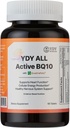 YY Kaikki aktiivinen BQ10 - CoQ10 100mg, B-vitamiinikompleksi (B1, B2, B3, B6, B7, B9, B12, Pantetiini) - Tukee sydämen terveyttä, solujen energia - 60 tablettia