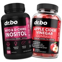 Myo-Inositol & D-Chiro Inositol & ACV Gummies - 40:1 Ratio Hormoni Balance naisille & Apple Siideri Viinietikka Gummies - täydentää tukea Menstrual Cycle & naisten terveys