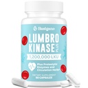 Lumbrokinaasi Supplement, 1,2 miljoonaa LKU - 120 mg kapselit, Potent Nattokinaasi Vaihtoehto proteolyyttisten entsyymien ja rohdosseosten kanssa