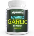 Advanced Valkosipuli Complex - Laatu SuperFoods (100ct) Maximum Strength Complex sisältää sekoitus Odorless Valkosipuli (Allium sativum), Persilja (petroselinum crispum), ja klorofylli.