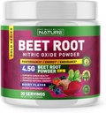 Beet Root Typpioksidi Powder Super elintarvikkeiden suorituskyky Tehoste verenkiertoon, energia, kestävyys, veren virtaus ja sydän terveys - Vegan, ei-GMO - Berry Flavor - 30 tarjoilut