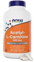 NYT Ruoka nyt Acetyl L Carnitine 500mg, 360 Veg kapselit - ei-GMO ACL 500 mg kapselit