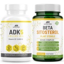 ADK 5 vitamiini täydentää + Beta Sitosterole - Natural Plant Sterolit