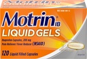 Motrin IB 200 mg Ibuprofeeni Nestemäinen geelikipu Reliever/kuume- reduktori särkyyn ja kipuun, 120 lla