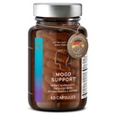 CLAV Mood Support Supplement - Ashwagandha + Saffron Extract + 5- HTP Griffonia + Siperian Ginseng + Rhodiola rosea - 60 kapselia