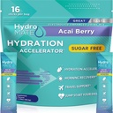 Elektrolyyttijauhe Sokeriton nesteytyspakkaus Acai Berry HydroMATE 16 Sticks