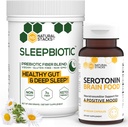 Luonnollinen pinot täydentää Bundle - SleepBotic Prebiotic Fiber (292g) + serotoniini täydentää (60 caps) - Mood & Energy Boost, Mielenterveys, Gut Health ja parempi uni