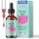 JoySpring B12 Drops - B-vitamiinikompleksi lapsille (2 fl oz) B2, B6, B5 + Methylcobalamiini B12 Lapset täydentää tukea tervettä kasvua ja kehitystä, Vegaani B12, ikä 2-16+ 60 Tarjoilut
