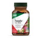 Floradix Iron + Yrtit - Rauta Supplement for Healthy Energy Support* - Tukee Red Blood Cell Formation - Vegan, Ei-GMO, Gluteenittomat, soijaton - 60 nestemäistä Phyto-Caps