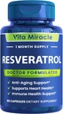 Resveratrol Supplement 1200mg High Potency - Organic Trans Resveratrol kanssa tehostettu imeytyminen soluihin ja kognitiivisia terveys täydentää - ei GMO Vertaa Tämä 1200 mg muihin 500 mg tai 1000mg