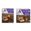 Atkins Endulge Chocolate Caramel Mousse Bar 5 Count ja Caramel Nut Chew Bar 5 Count Bundle