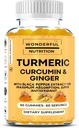 Your Wellness Matka Turmeric, Curcumin, ja inkivääri Gummies: Superfood Supplement Rikastettu Black Pepper Extract - 60 Gummies