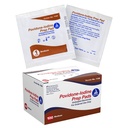 Dynarex Povidoni-jodi-prep-padit, täytetty Povidoni-jodi 10%:lla, lääketieteellisen luokan antiseptisiä pyyhkeitä, joita käytetään prepping Prior Minor Procedures, Medium, 1 tapaus 100 Prep Pads