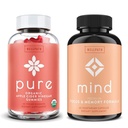 WellPath Pure Apple Siideri Viinietikka Äiti Gummies & Mind Brain täydentää leijonan mane - Tukee Focus & Memory, 60 Ct Jokainen