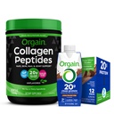 Orgain Grass Fed Hydrolysed Collagen Peptides Protein Powder - Paleo & Keto Friendly, Aminohappo täydentää, pastöroitu ja ruoho Fed Clean Protein Shake, Creamy Chocolate Fudge - Aterian korvaaminen