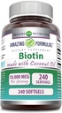 Hämmästyttävä Formula Biotin Extra Virgin Organic Coconut Oil Supplement 