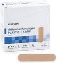 McKesson - Adhesive Strip McKesson 1 X 3 tuuman muovi suorakulmainen Tan Sterile - 100/ laatikko - McK