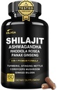 8-in-1 Shilajit miehille ja naisille Ashwaganda Himalayan Organic Supplement Rhodiola Rosea, Ginseng, Turmeric, Mushroom, Immuuneja tukea, energia, rauhallinen, keskittyä, Clarity, nukkua, Cortisol