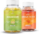 BeLive Magnesium GLysinate & Omega 3-6-7-9 Bundle rentoutumis-, uni-, aivo-, sydän- ja imujärjestelmätukeen
