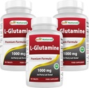 Best Naturals L-glutamiini 1000 mg 180 tablettia (180 tablettia (Pack of 3)