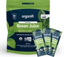 Organifi: GO Packs - Vihreä mehu - Luomu Superfood Superfood Supplement Powder - 30 Matkapakkaukset - Organic Vegan Greens - Hydraatit ja elvyttää