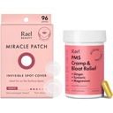 Rael Bundle - Näkymätön Spot Cover Pimple Patches (96 Count) & PMS täydentää naisille (28 kapselia)