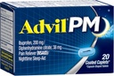 Advil PM (20 Count) Pain Reliever/Nighttime unilääke päällystetty Caplet, 200 mg Ibuprofeeni, 38 mg Difenhydramiini